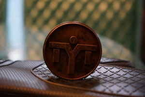 metal TYTAX logo branding iron